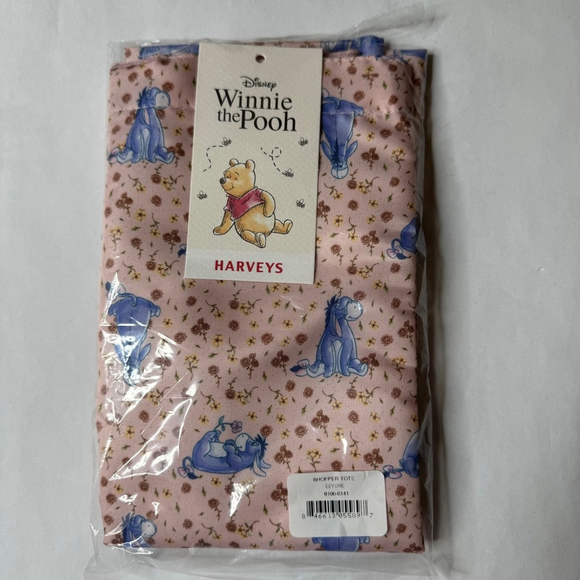 Harveys Winnie the Pooh Eeyore Shopper Tote Bag Pink Blue
